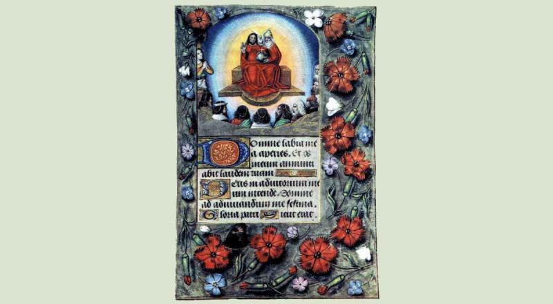 Kalenderblatt Sommerblumen · Kunst Mittelalter