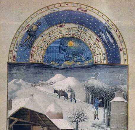 02 · Februar · Kalenderblatt Bildergallerie · Mittelalter · Stundenbuch
